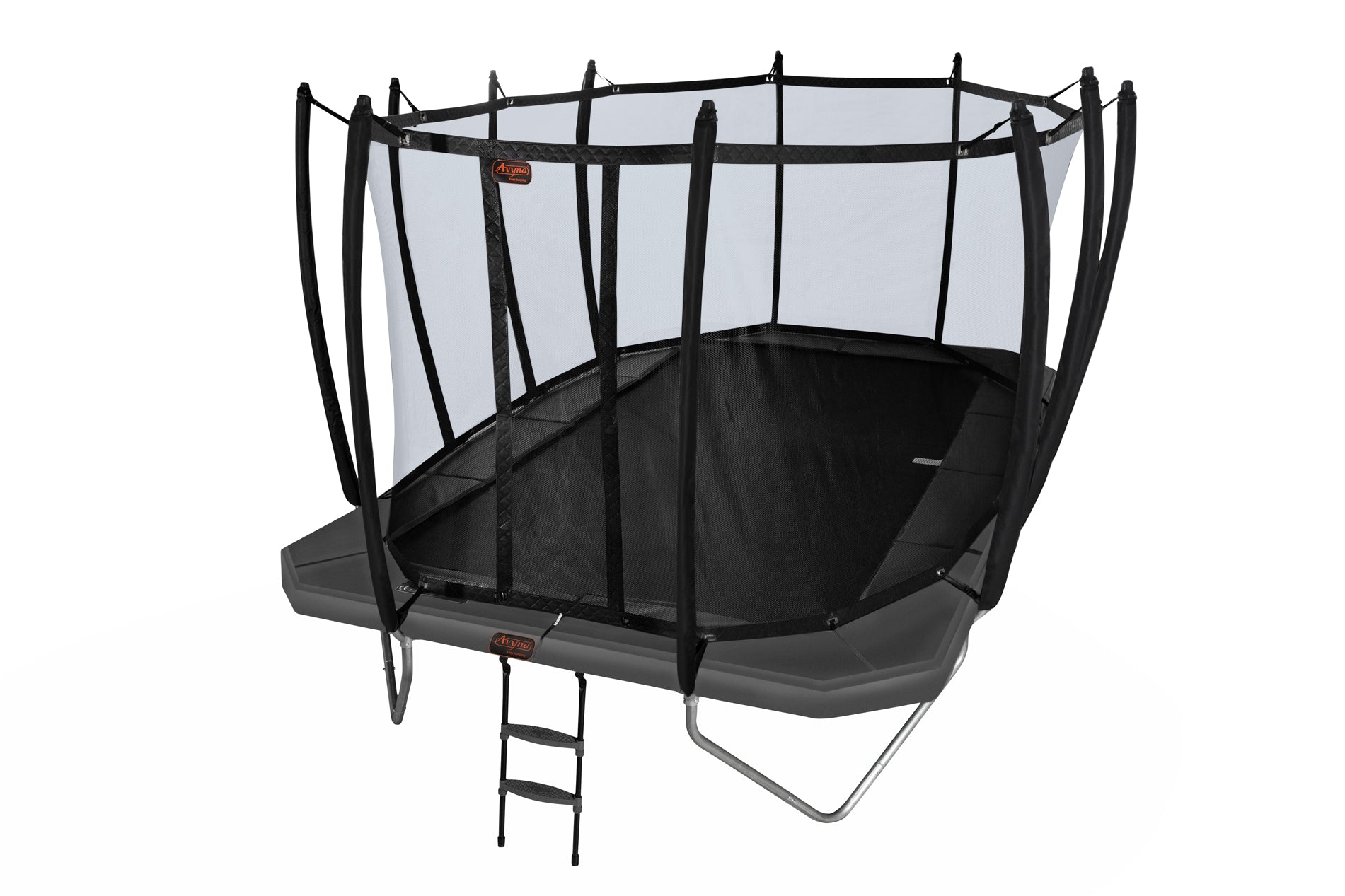 10'x17' Rectangle Above Ground Trampoline with Safety Net