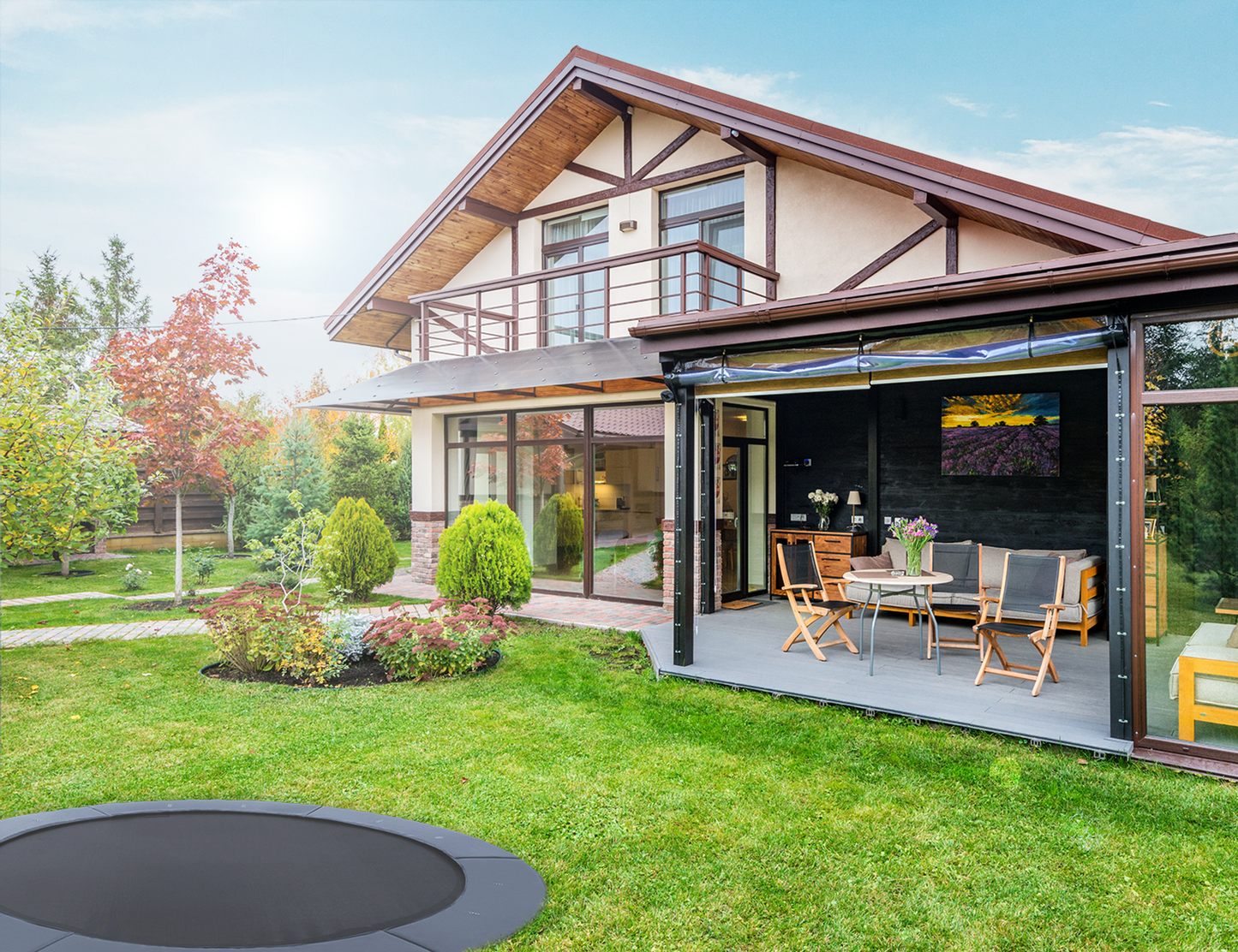 15' Round Pro-Line Inground Trampoline