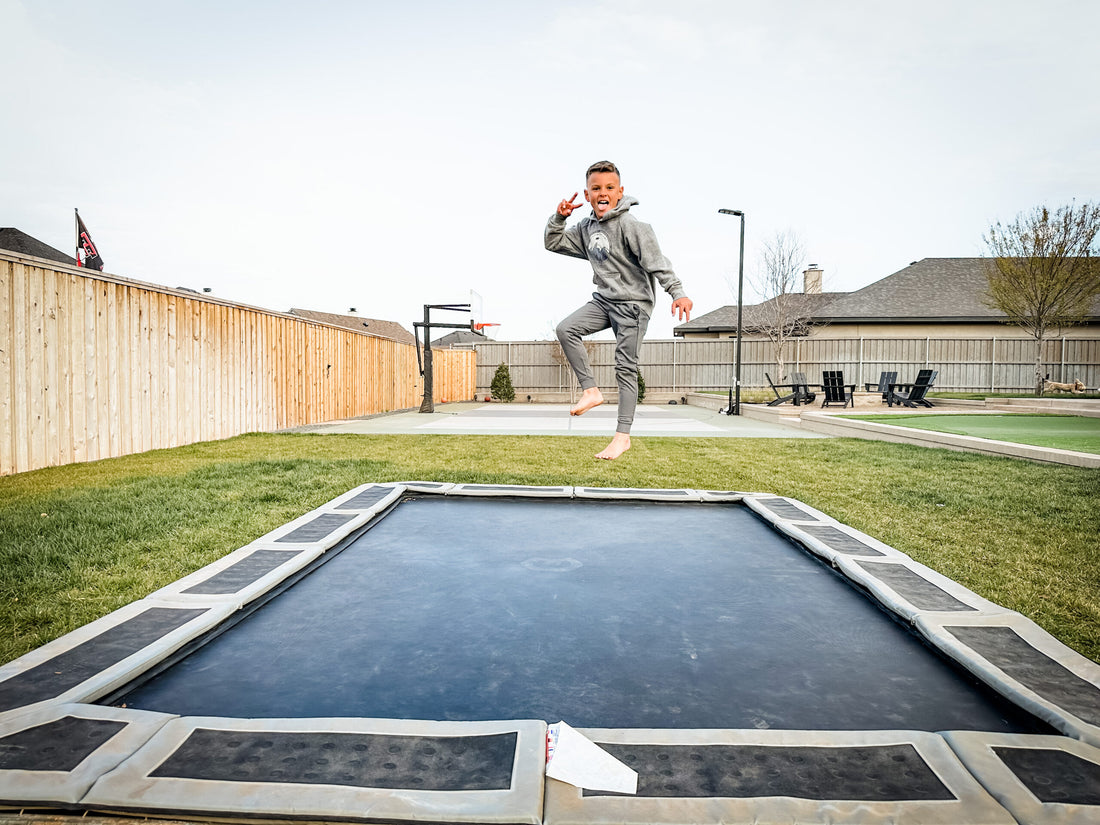 Professional Installation process for Rectangle Proline Avyna Inground Trampoline