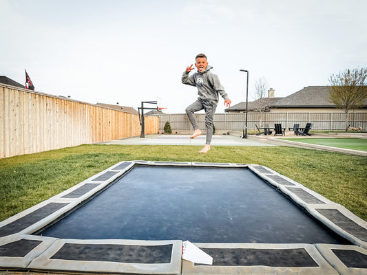 Professional Installation process for Rectangle Proline Avyna Inground Trampoline