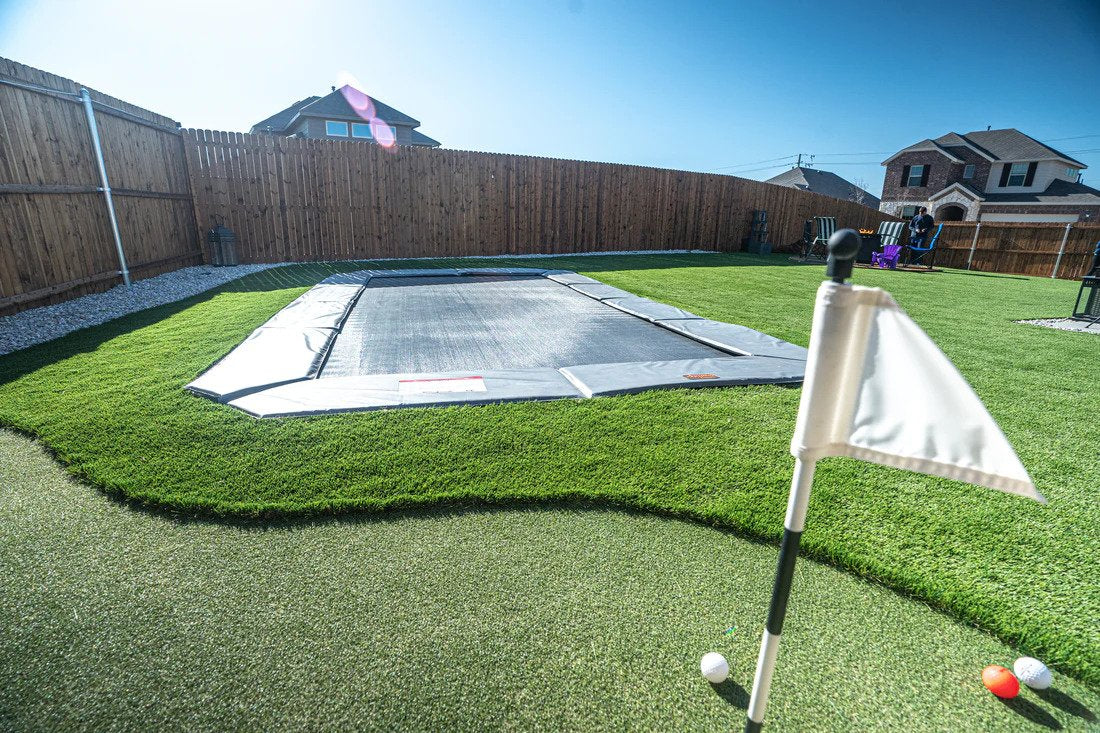 Rectangular Pro-Line Inground Trampoline is Ideal for Family